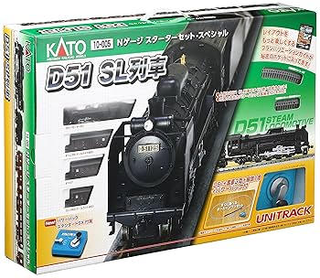 KATO 10-005 Nゲージスターターキット・スペシャル D51 SL列車 Amazon | KATO Nゲージ スターターセットスペシャル D51 SL列車